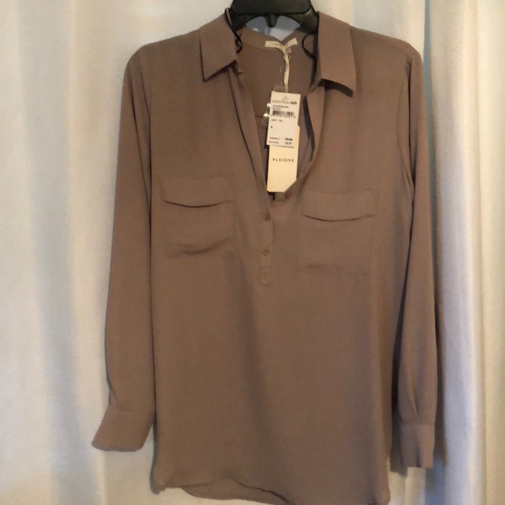 Tan blouse